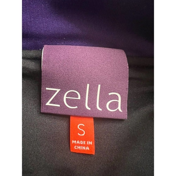 Zella Softshell Jacket Women's S Purple Nylon Waist Length‎ Pockets Mock Neck - Picture 3 of 11